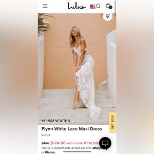 Beach Wedding dress lulus Flynn dress